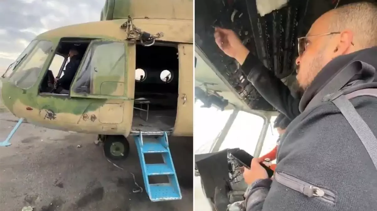 Suriyeli muhalifler, Esad'dan ele geçirdikleri helikopterleri video izleyerek öğreniyor